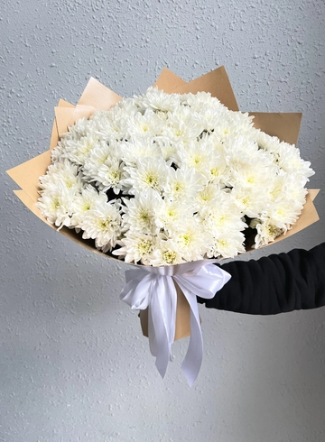 Монобукет из кустовых хризантем «Гигант» от интернет-магазина цветов в Владивостоке