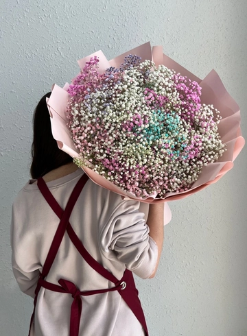 Монобукет из гипсофил «Бабл-гам» от интернет-магазина цветов в Владивостоке