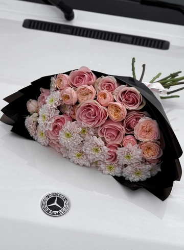 Сборный букет «Розовая пантера» от интернет-магазина цветов в Владивостоке