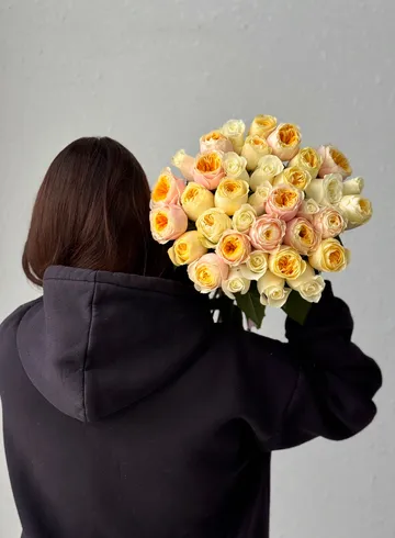 Микс из 35 роз &laquo;Нежный&raquo; от интернет-магазина цветов в Владивостоке