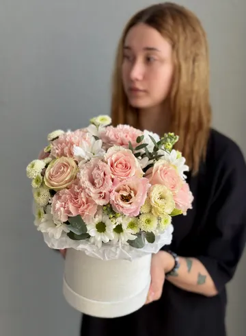 Композиция &laquo;Послание нежности&raquo; размер М от интернет-магазина цветов в Владивостоке