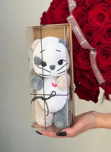 Игрушка ручной работы &laquo;Котик&raquo;  от интернет-магазина цветов в Владивостоке