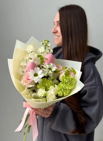 Пасхальный букет &laquo;Весенняя капель&raquo; от интернет-магазина цветов в Владивостоке