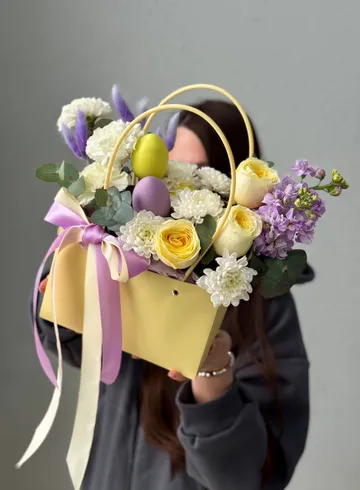 Пасхальная композиция &laquo;Воскресное утро&raquo; от интернет-магазина цветов в Владивостоке