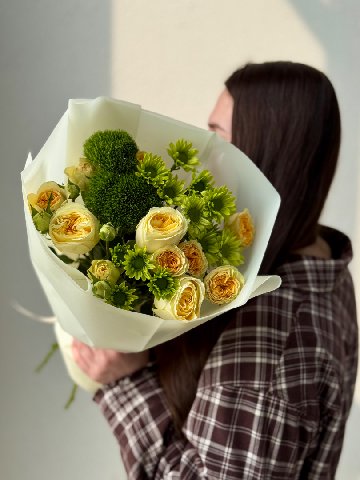 Сборный букет &laquo;Васаби&raquo; от интернет-магазина цветов в Владивостоке